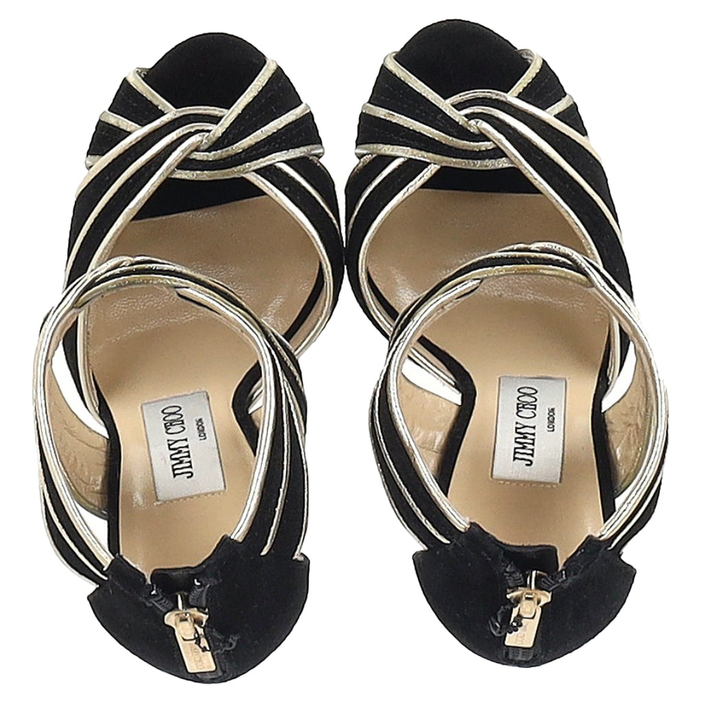 Women's Jimmy Choo Koko Platform Sandals in Black Suede