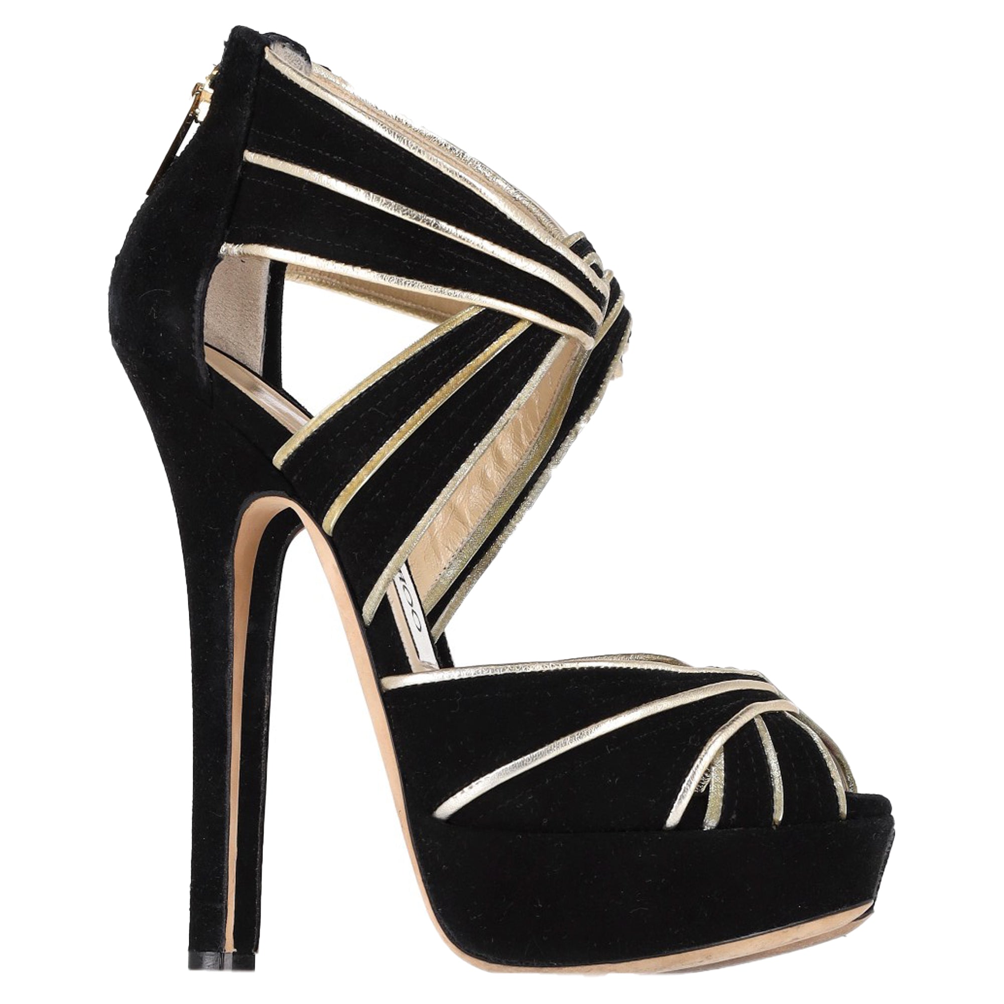 Women's Jimmy Choo Koko Platform Sandals in Black Suede