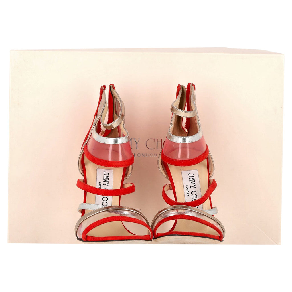 Women's Jimmy Choo Maitai Sandals in Red Suede
