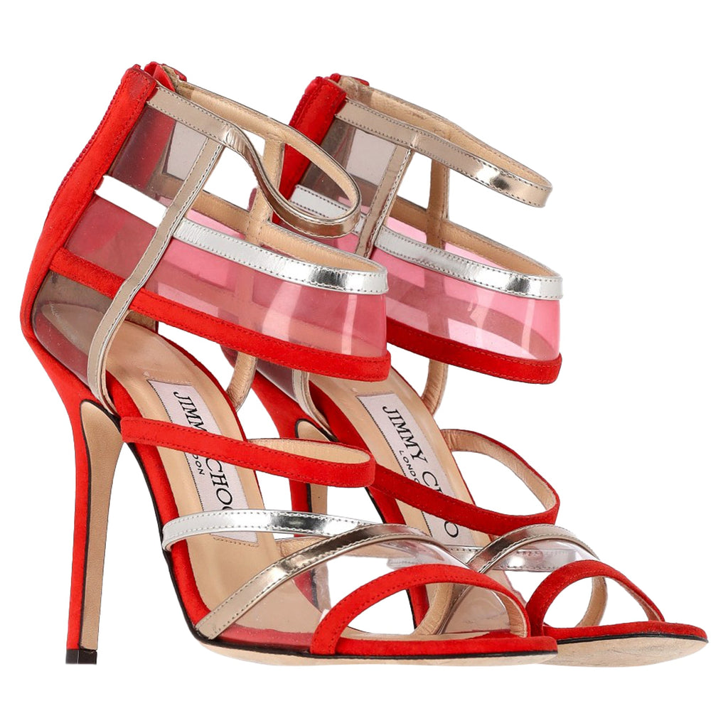 Women's Jimmy Choo Maitai Sandals in Red Suede