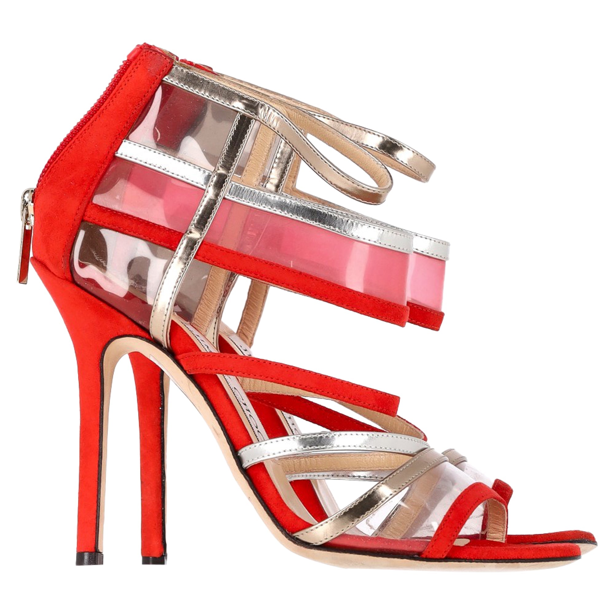 Women's Jimmy Choo Maitai Sandals in Red Suede