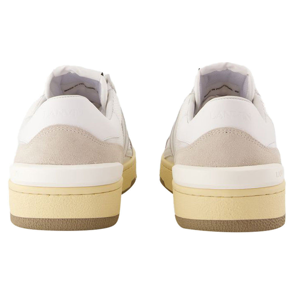 Women's Clay Sneakers - Lanvin - Leather - White