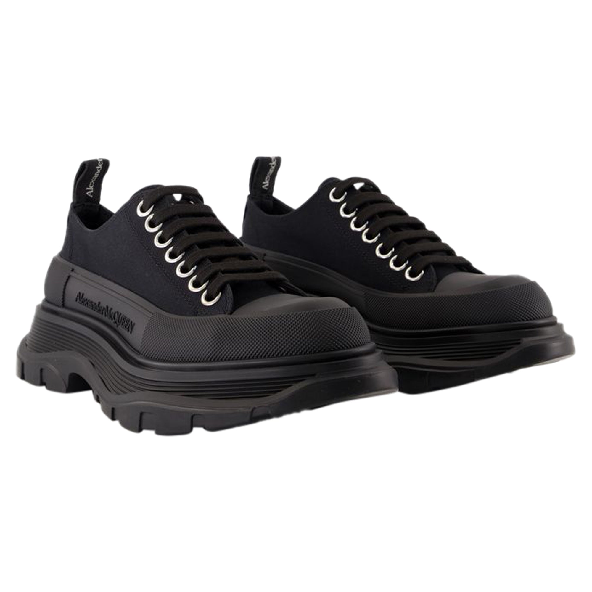 Tread Slick Sneakers - Alexander McQueen - Canvas - Black