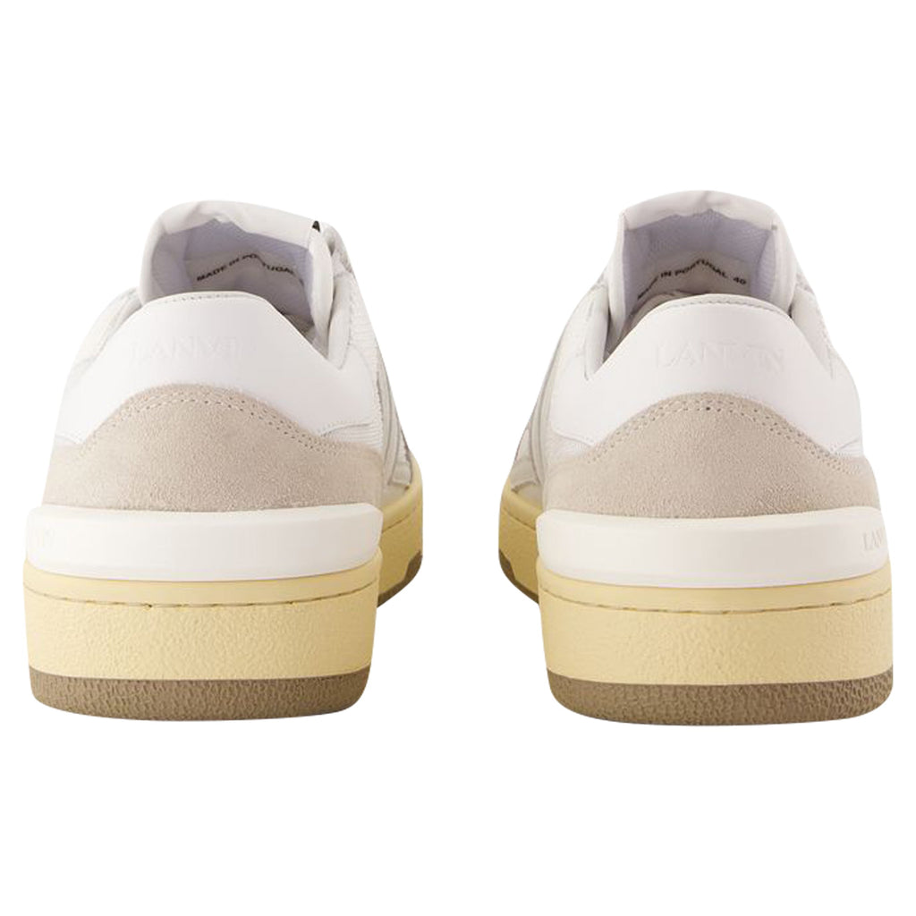 Women's Clay Sneakers - Lanvin - Leather - White