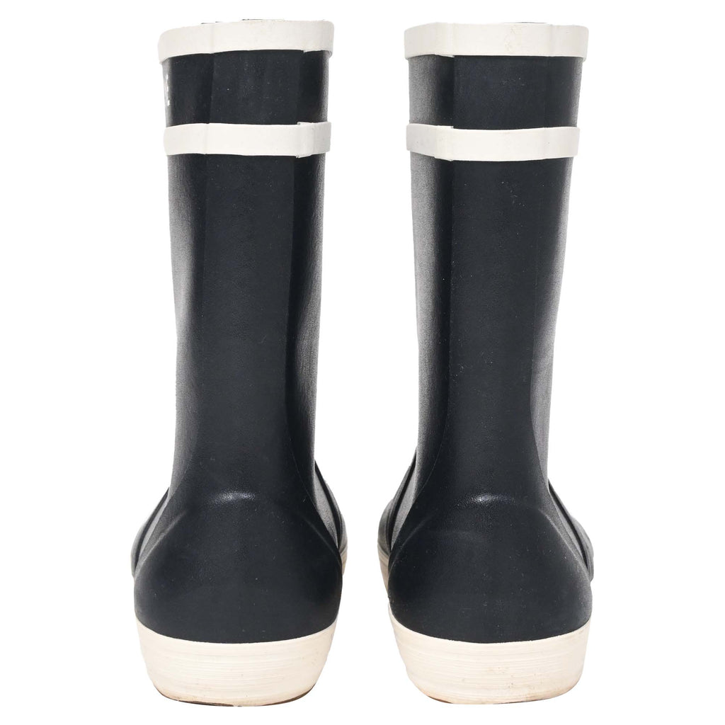Women's Celine Logo Rain Boots in Black Rubber