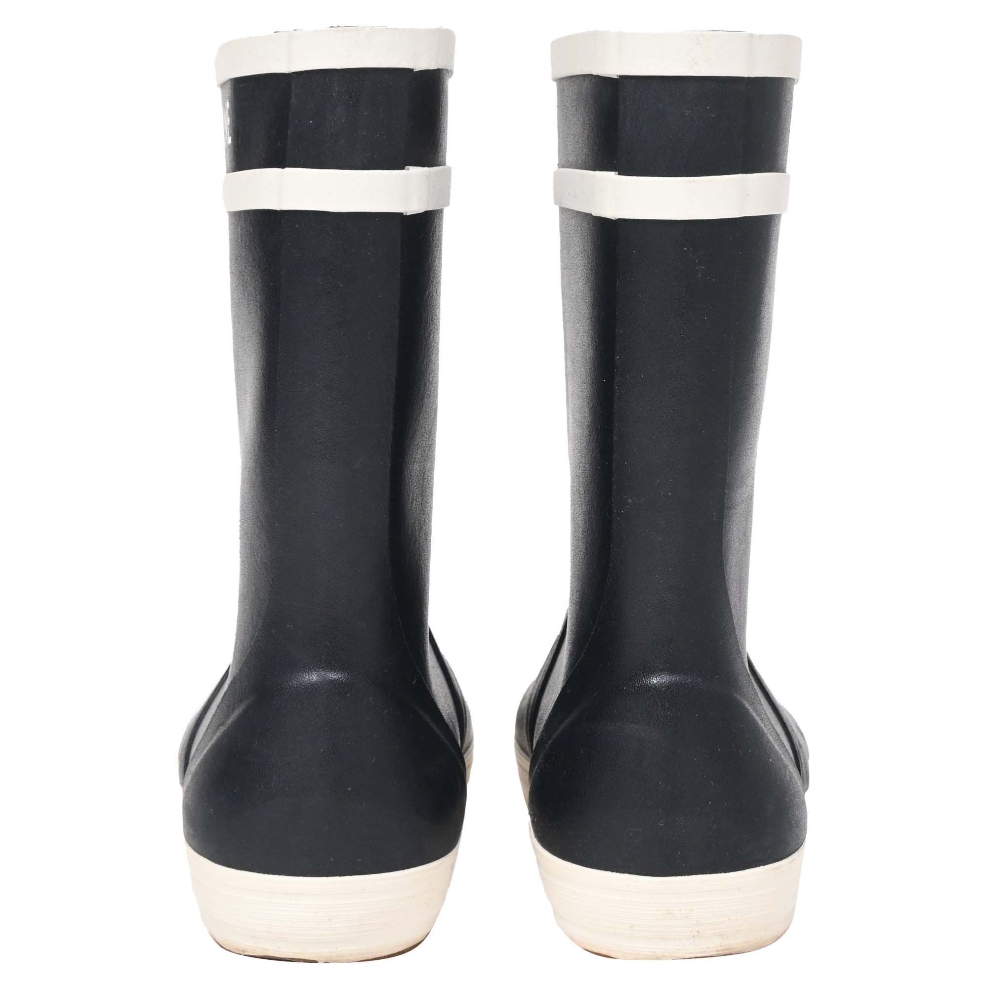 Women's Celine Logo Rain Boots in Black Rubber