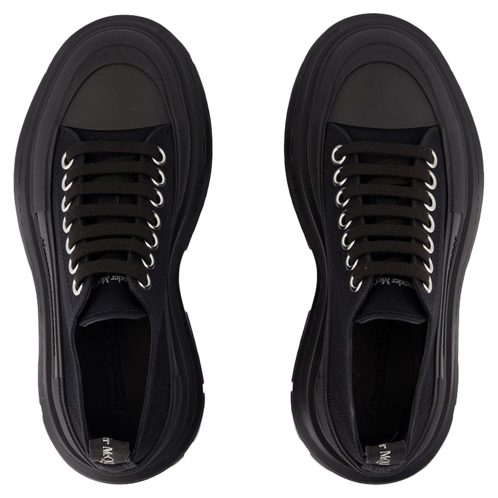 Tread Slick Sneakers - Alexander McQueen - Canvas - Black