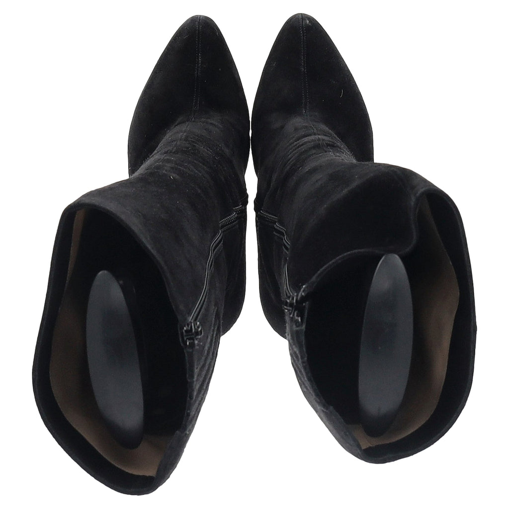 Women's  Christian Louboutin Bianca Knee-Length Boots in Black Suede