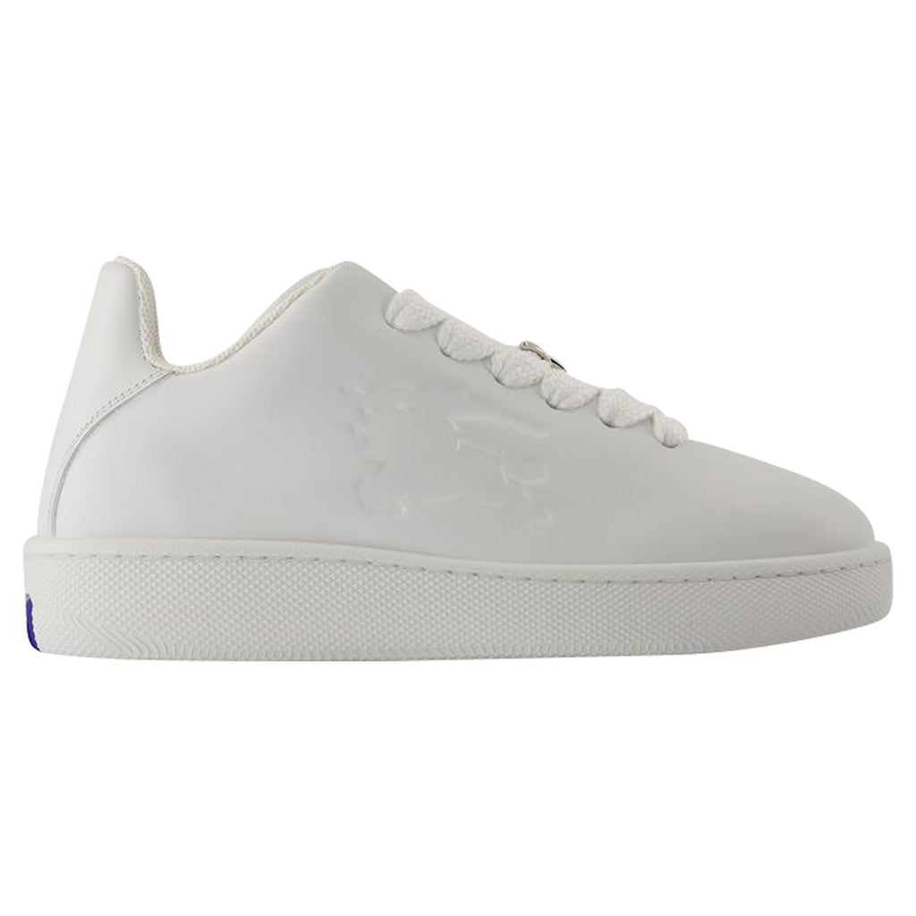 Women's Box Sneakers - Burberry - Leather - White