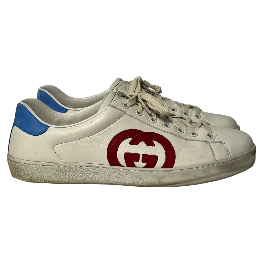 Gucci Ace Interlocking G Sneakers in White Calf leather