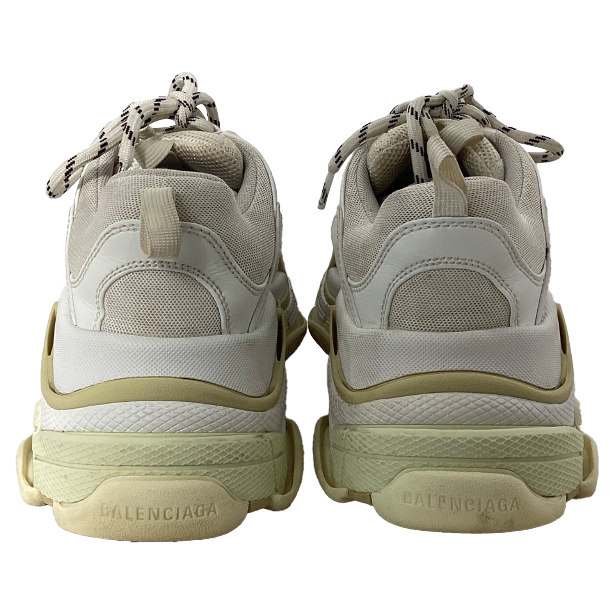 Women's Balenciaga Triple S Sneakers in White Polyester