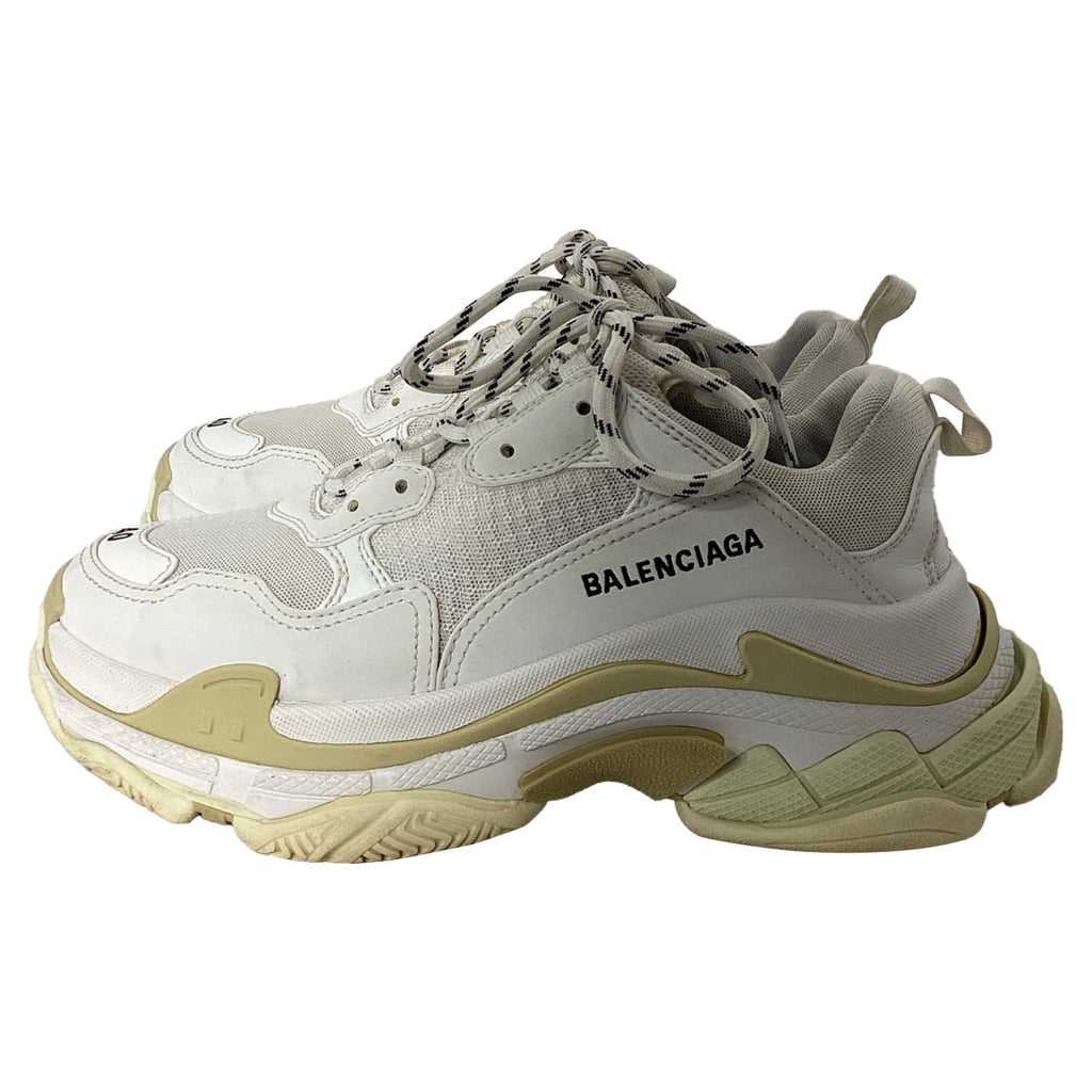Women's Balenciaga Triple S Sneakers in White Polyester
