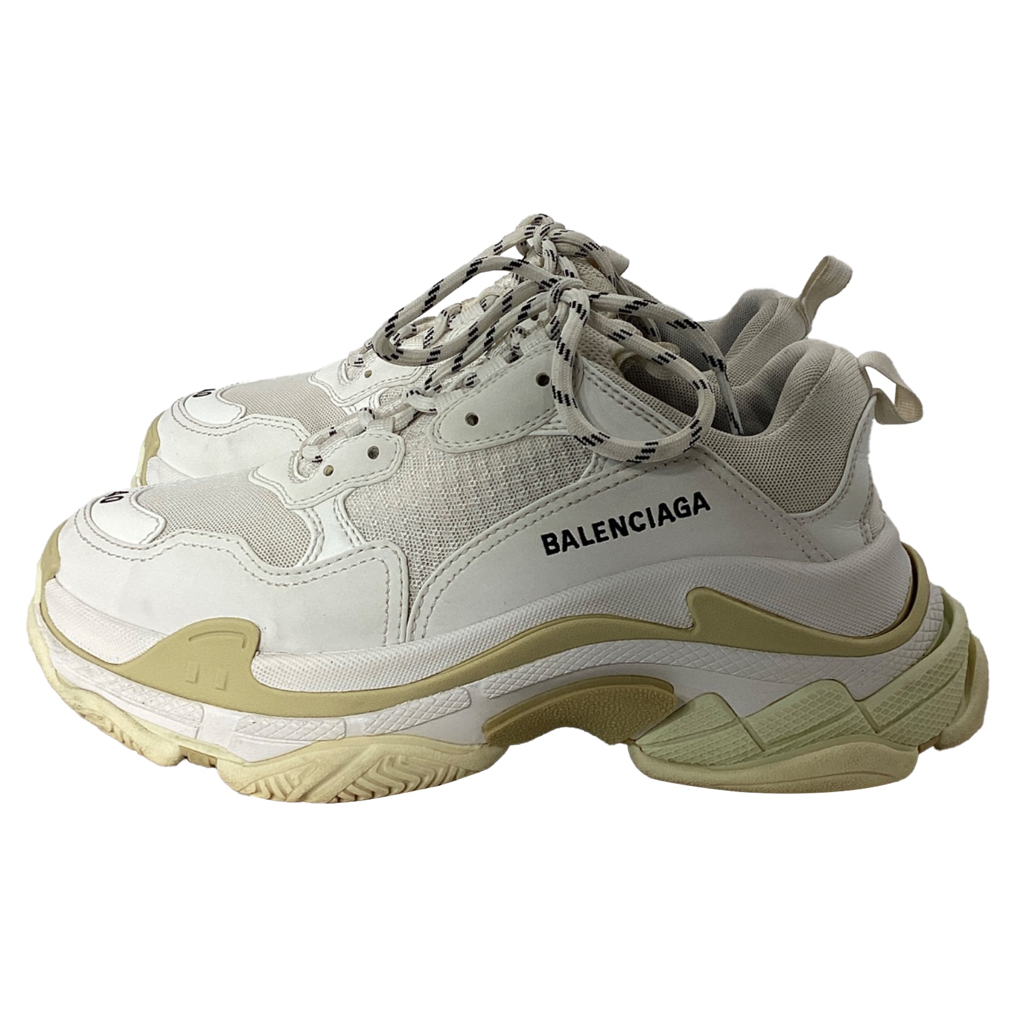 Women's Balenciaga Triple S Sneakers in White Polyester