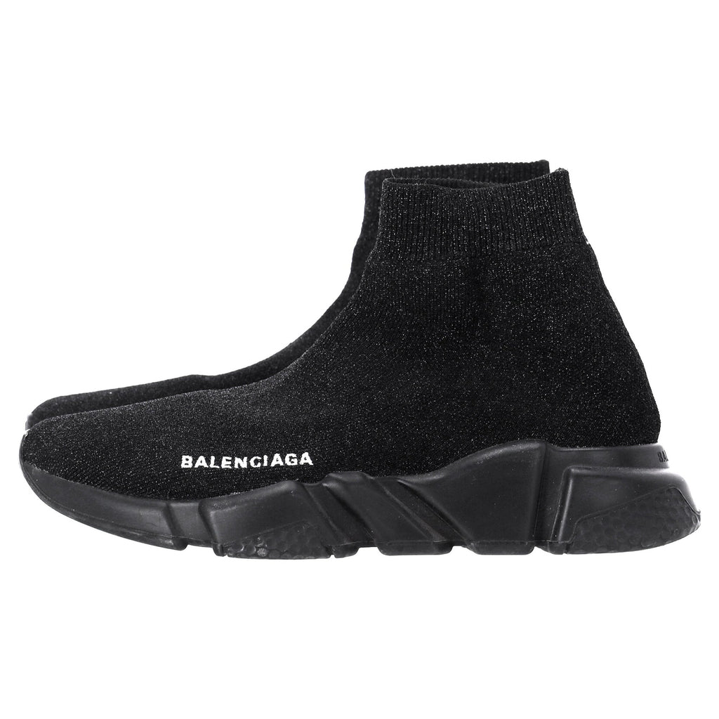 Women's Balenciaga Speed Trainer Shoes in Black Polyester