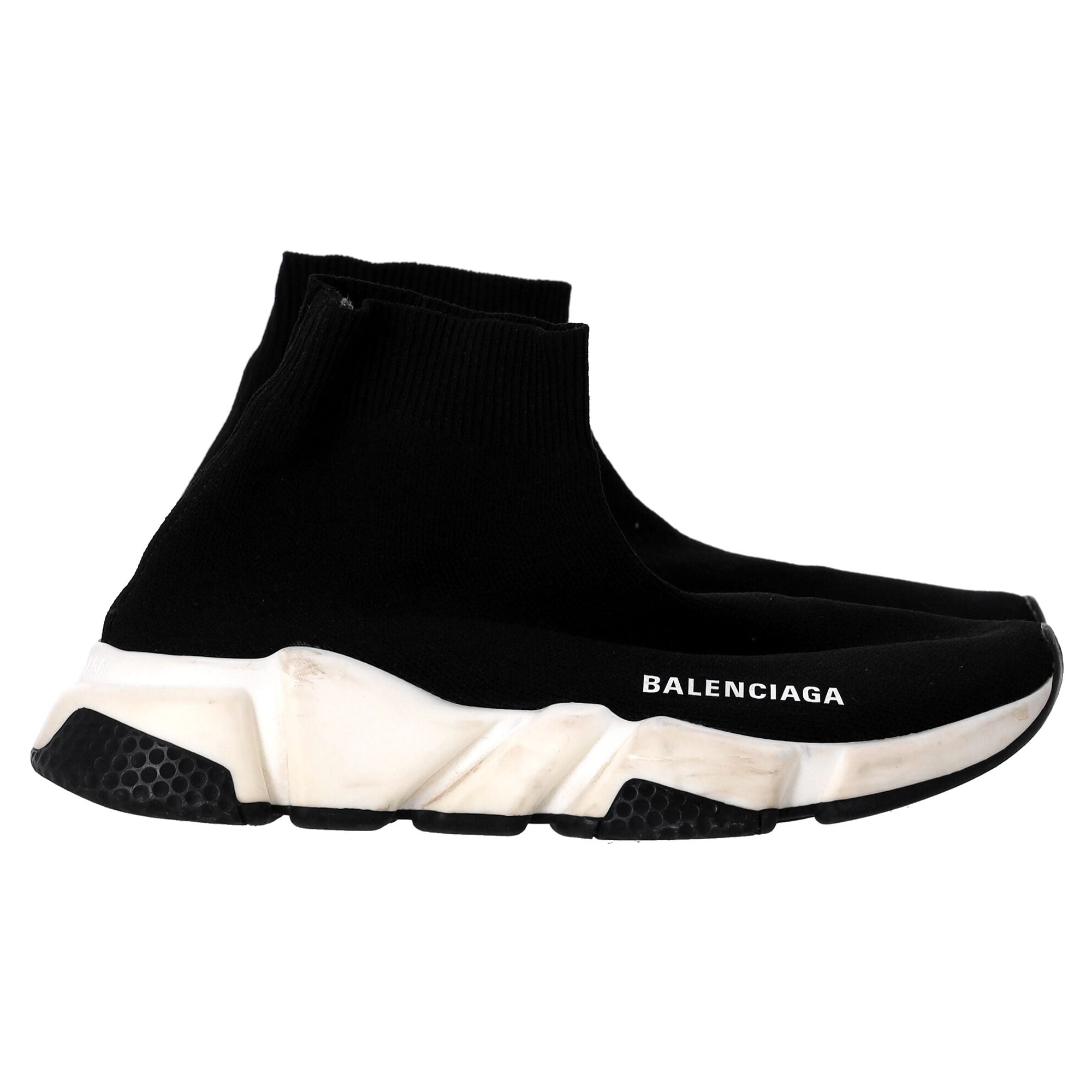 Women's Balenciaga Speed Trainer Shoes in Black Polyester