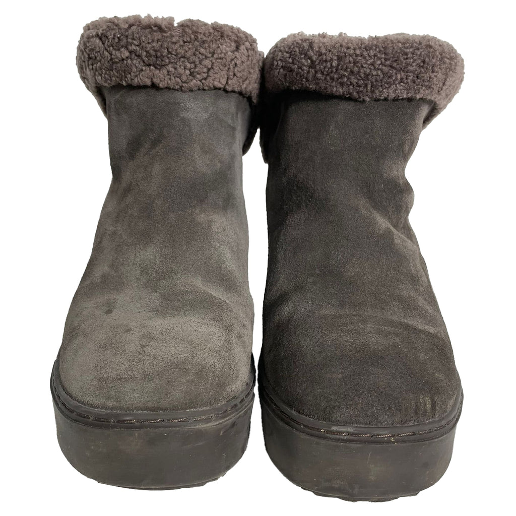 See by Chloé Juliet Sheared Ankle Boots in Brown Suede