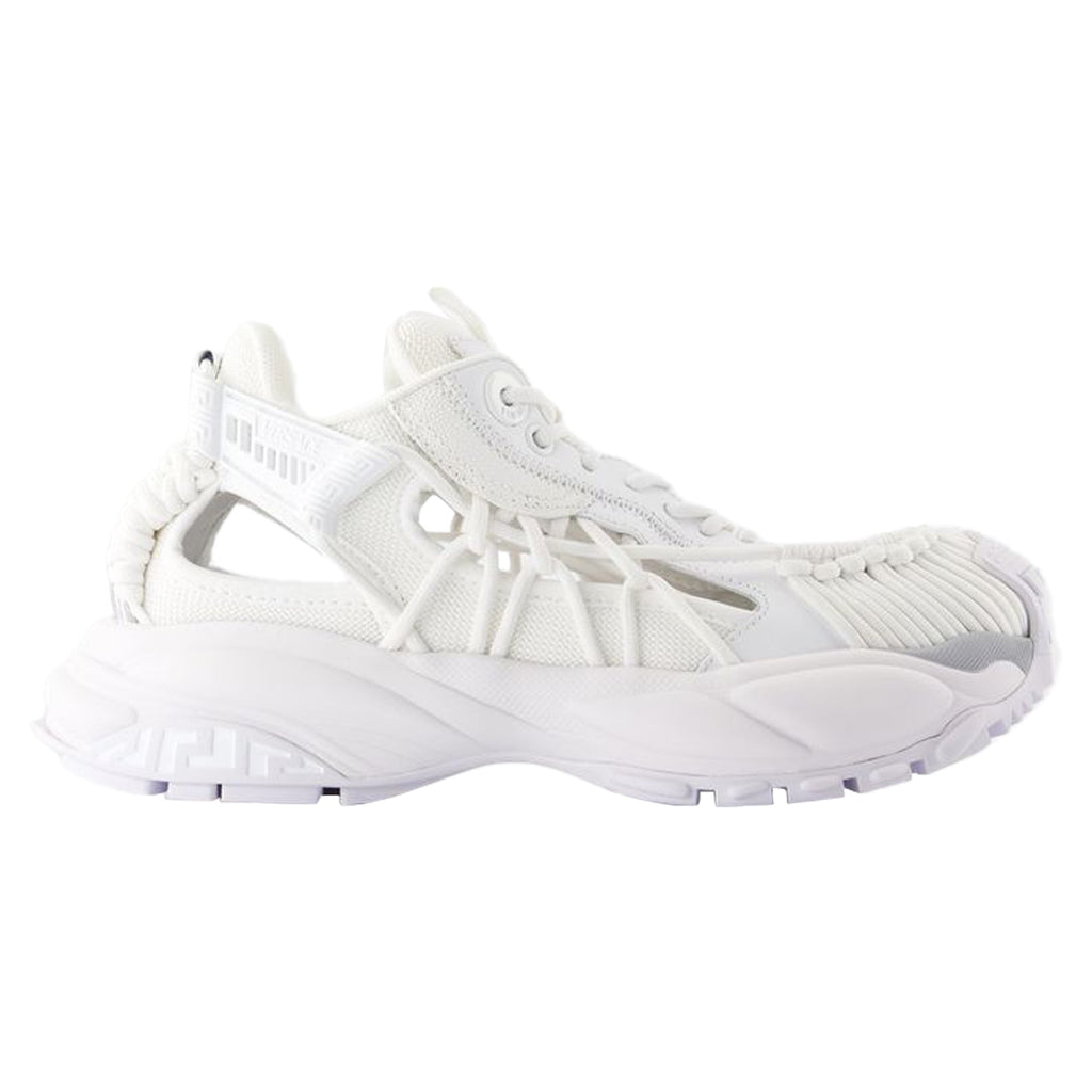 Women's Low Top Sneakers - Versace - Leather - White