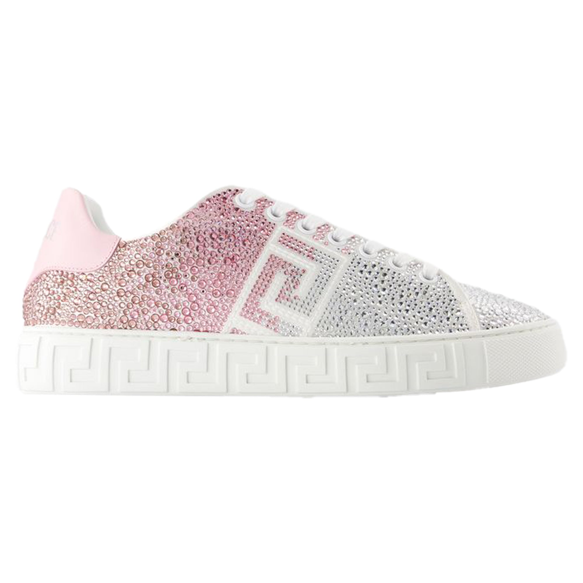 Women's Sneakers - Versace - Leather - White