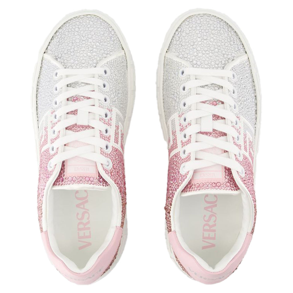 Women's Sneakers - Versace - Leather - White