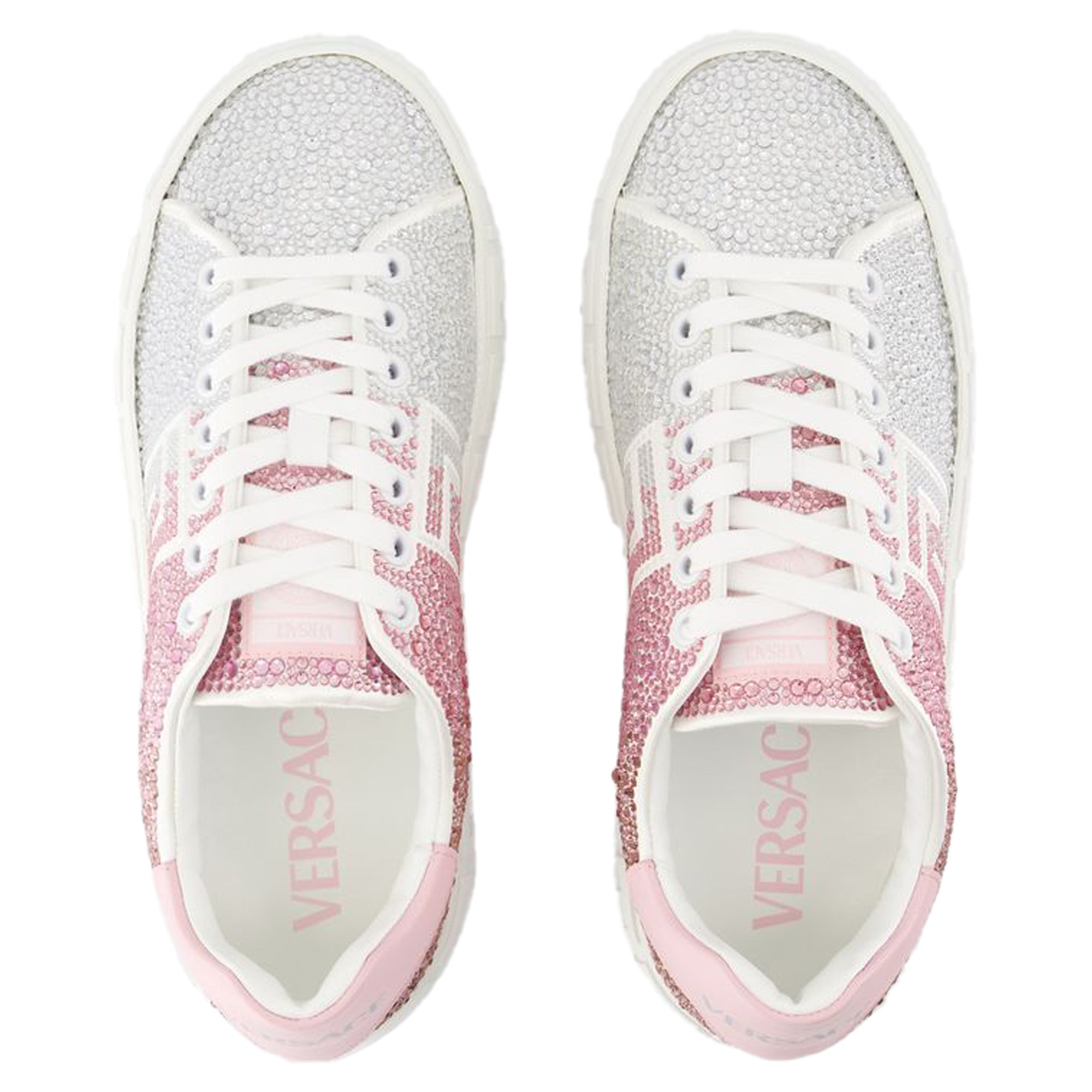 Women's Sneakers - Versace - Leather - White