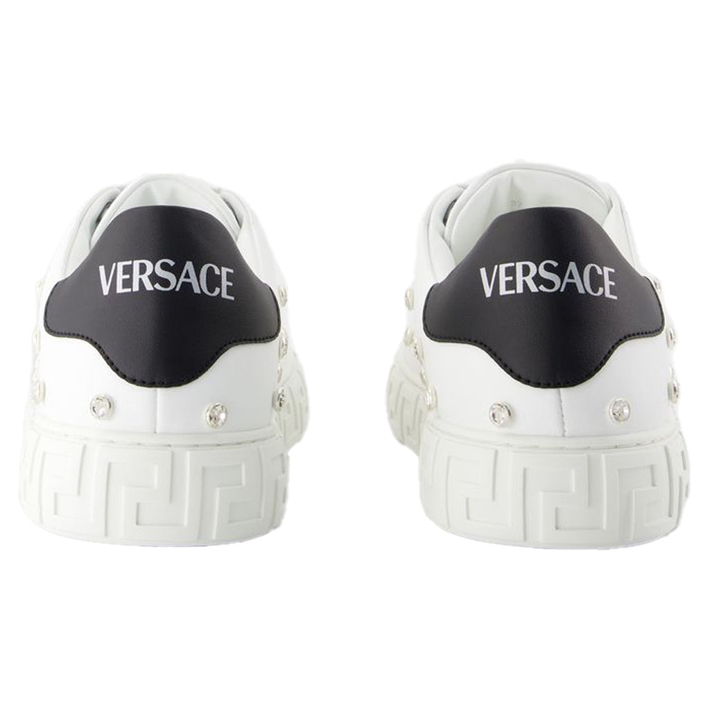 Women's Sneakers - Versace - Leather - White