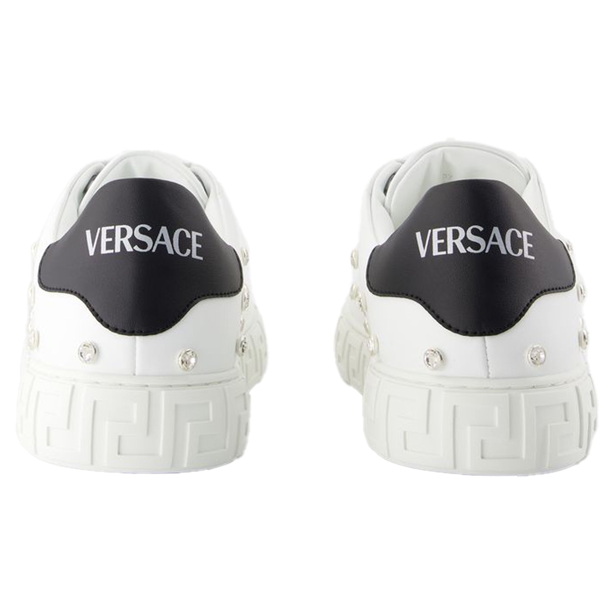 Women's Sneakers - Versace - Leather - White