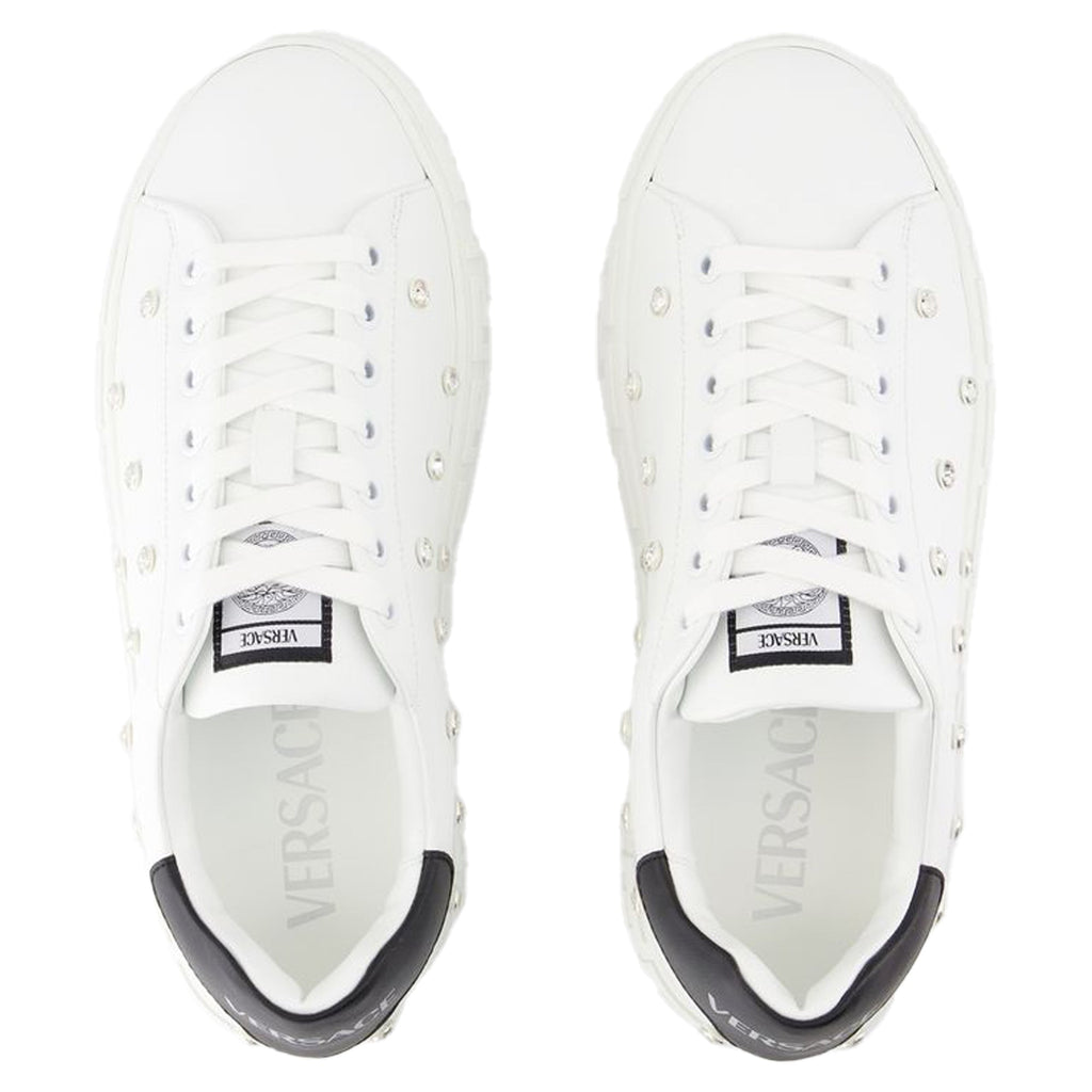 Women's Sneakers - Versace - Leather - White
