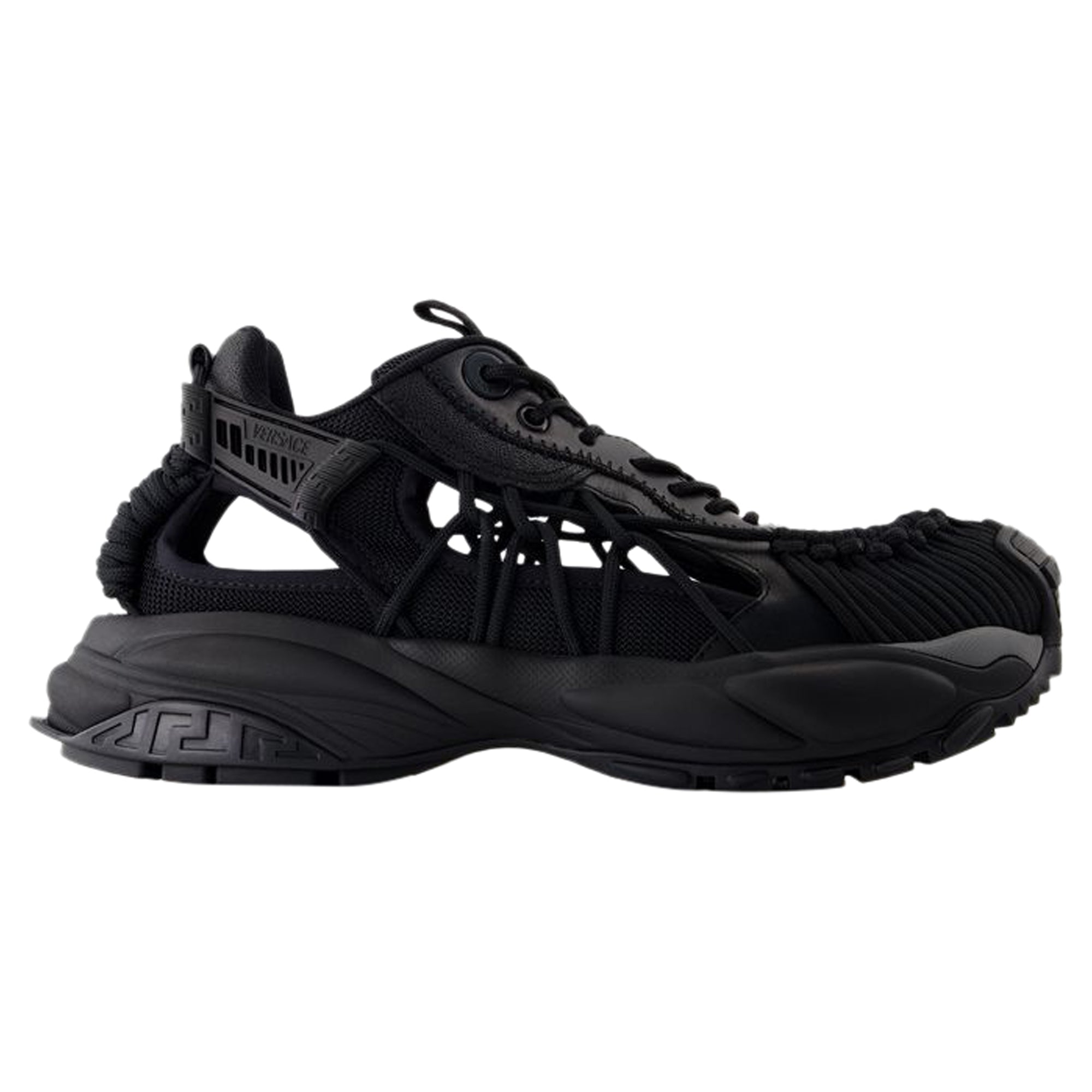 Women's Sneakers - Versace - Leather - Black