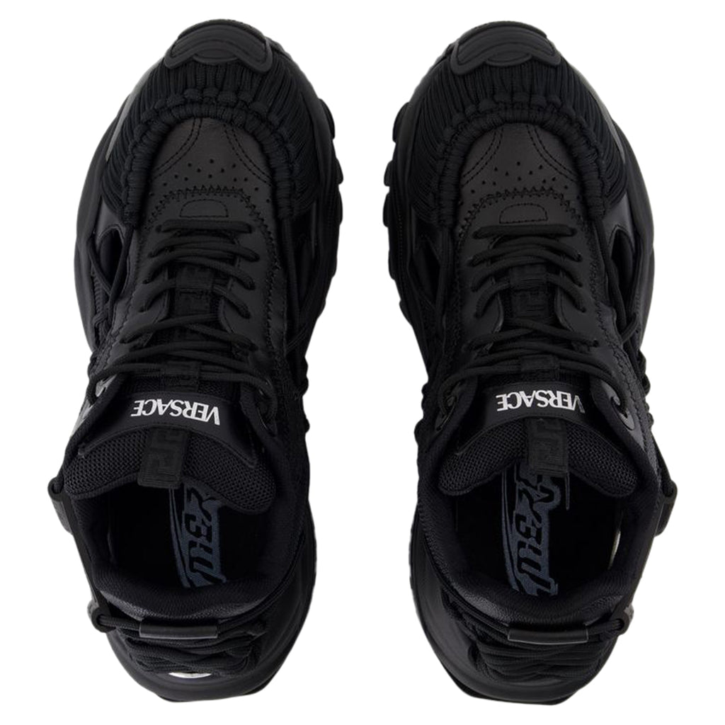 Women's Sneakers - Versace - Leather - Black