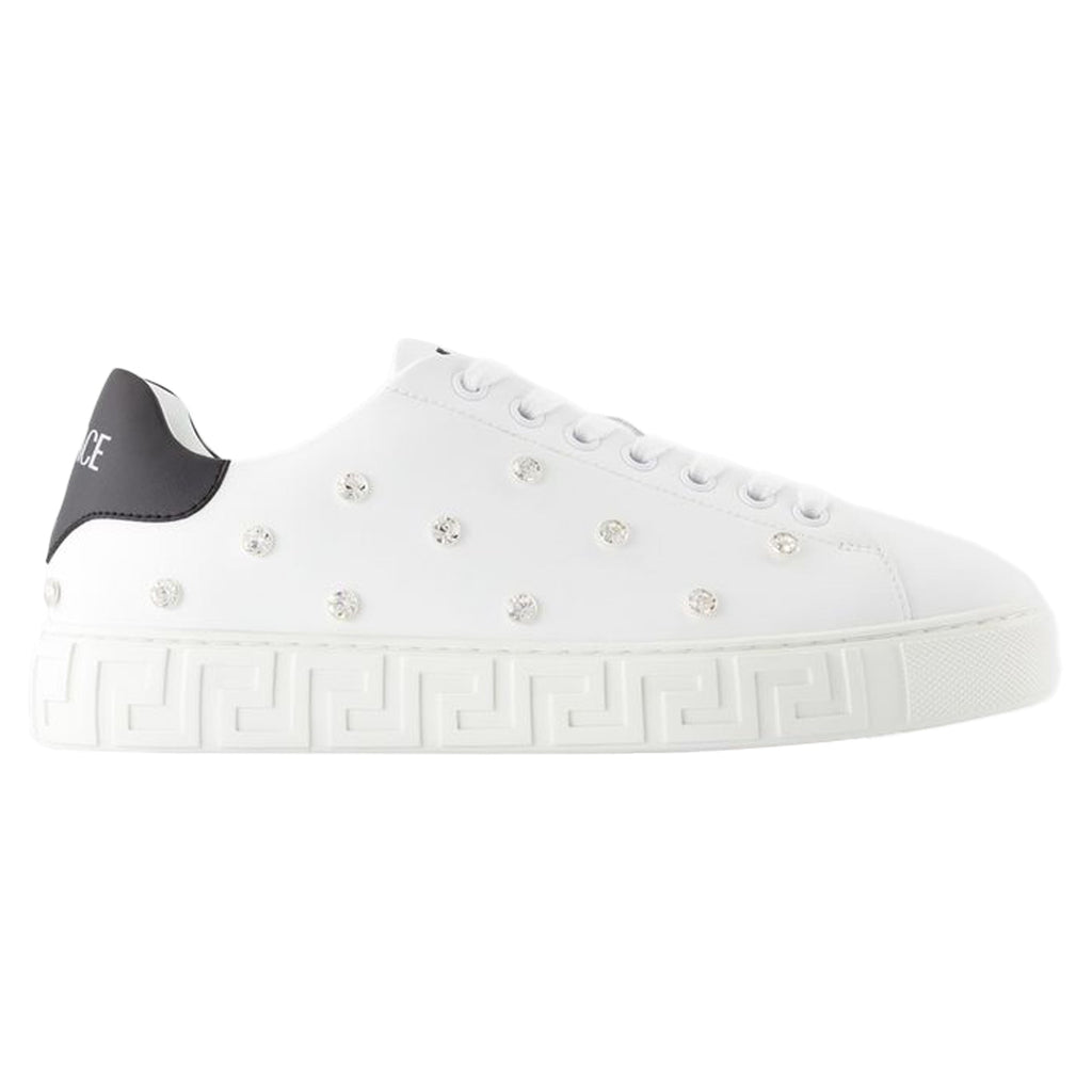 Women's Sneakers - Versace - Leather - White