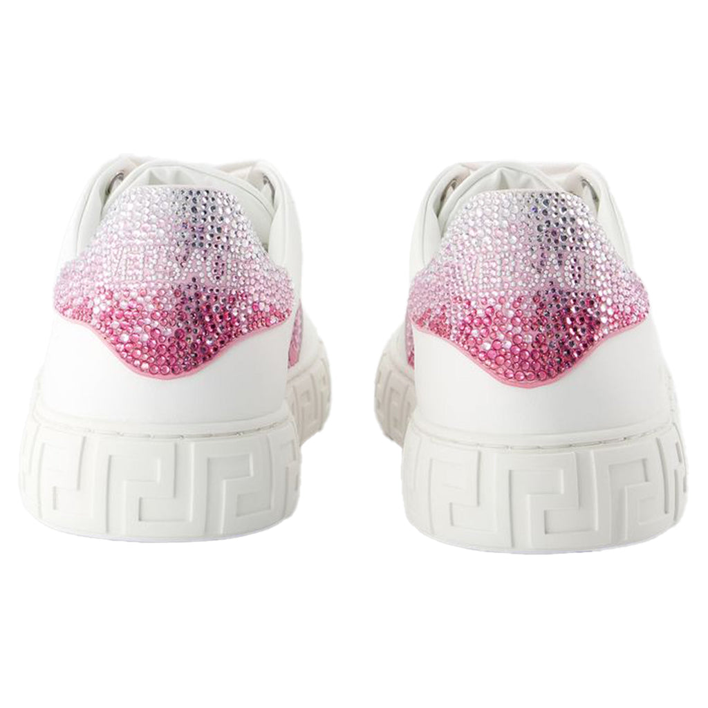 Women's Sneakers - Versace - Leather - White