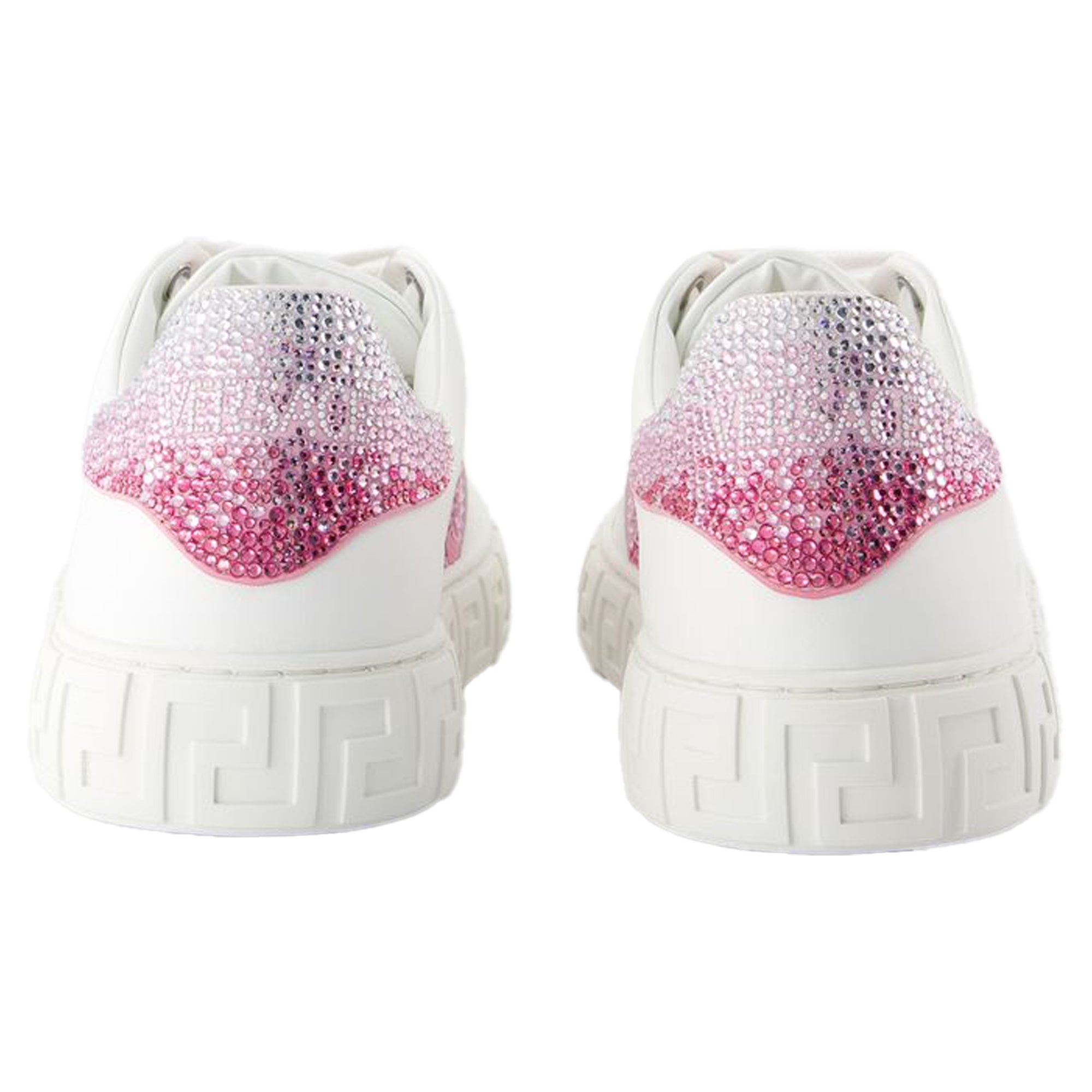 Women's Sneakers - Versace - Leather - White