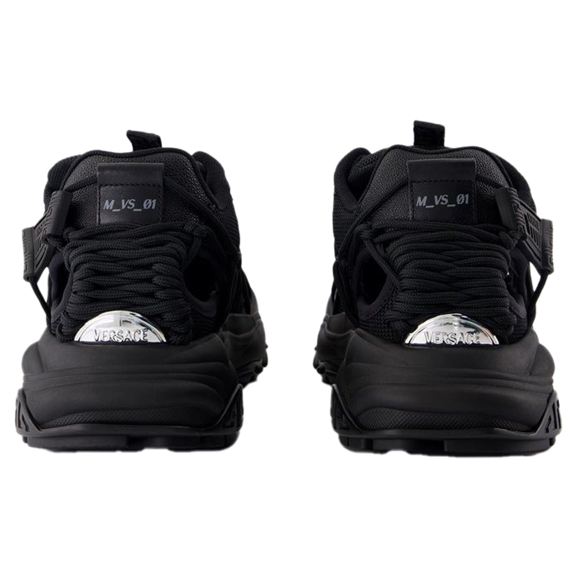 Women's Sneakers - Versace - Leather - Black