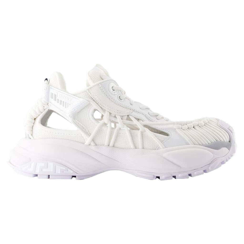 Women's Low Top Sneakers - Versace - Leather - White