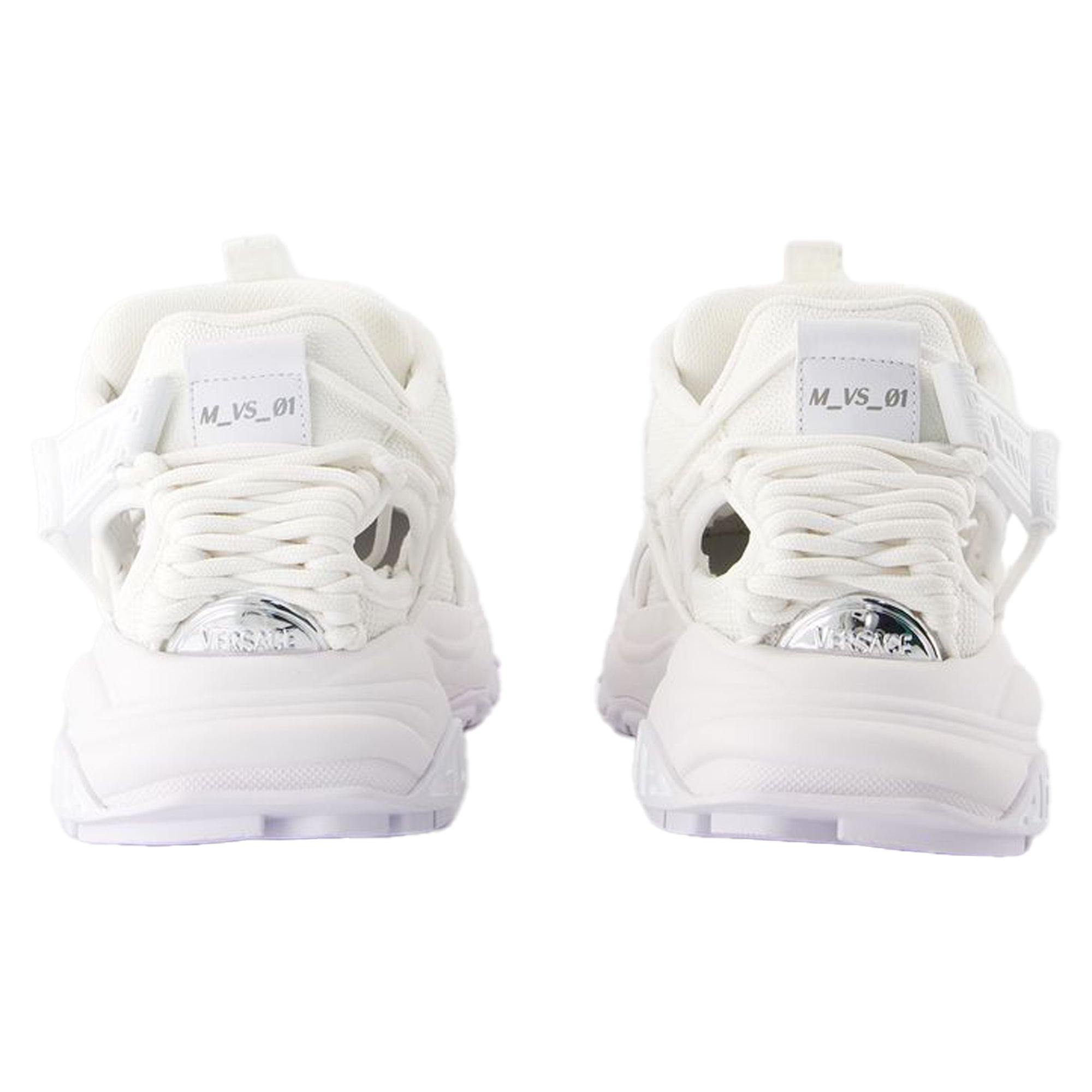 Women's Low Top Sneakers - Versace - Leather - White
