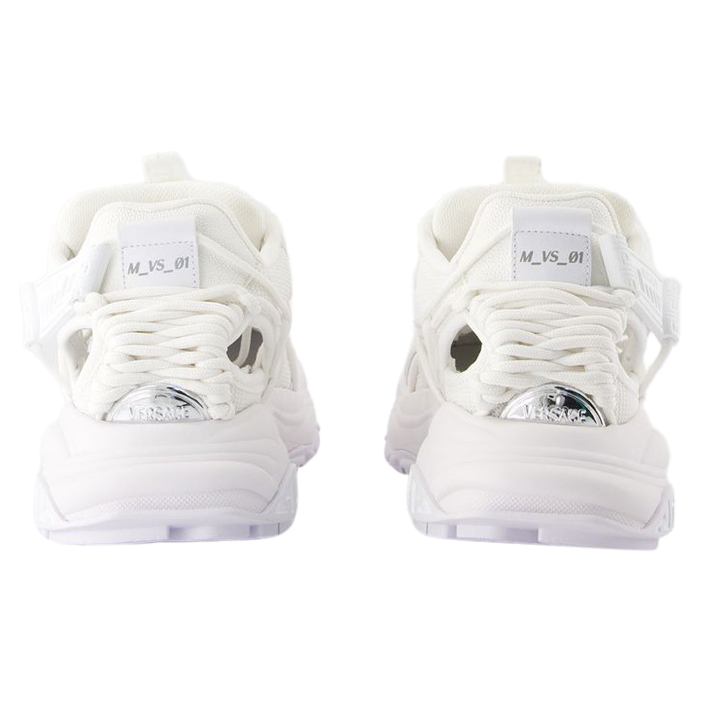 Women's Low Top Sneakers - Versace - Leather - White