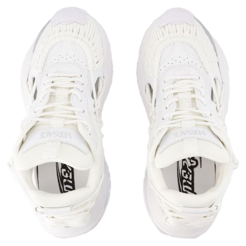 Women's Low Top Sneakers - Versace - Leather - White