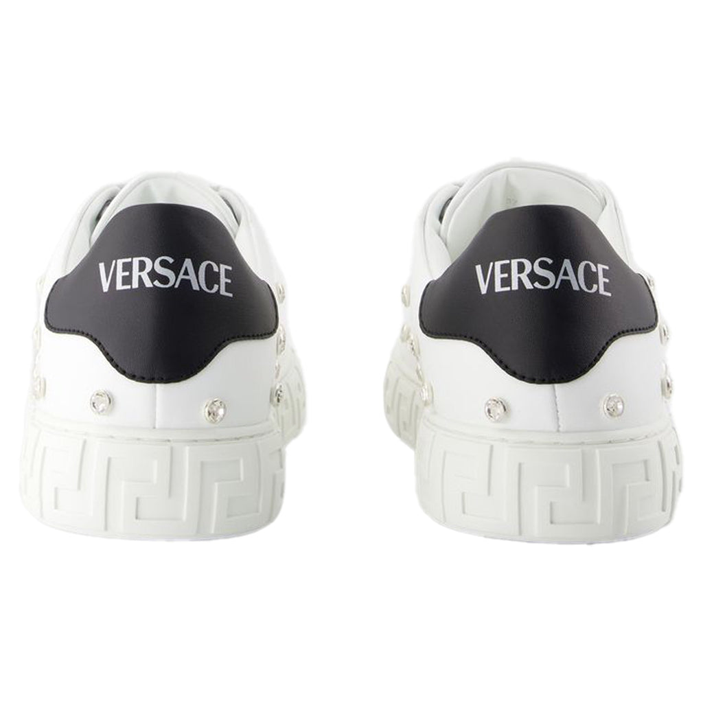 Women's Sneakers - Versace - Leather - White