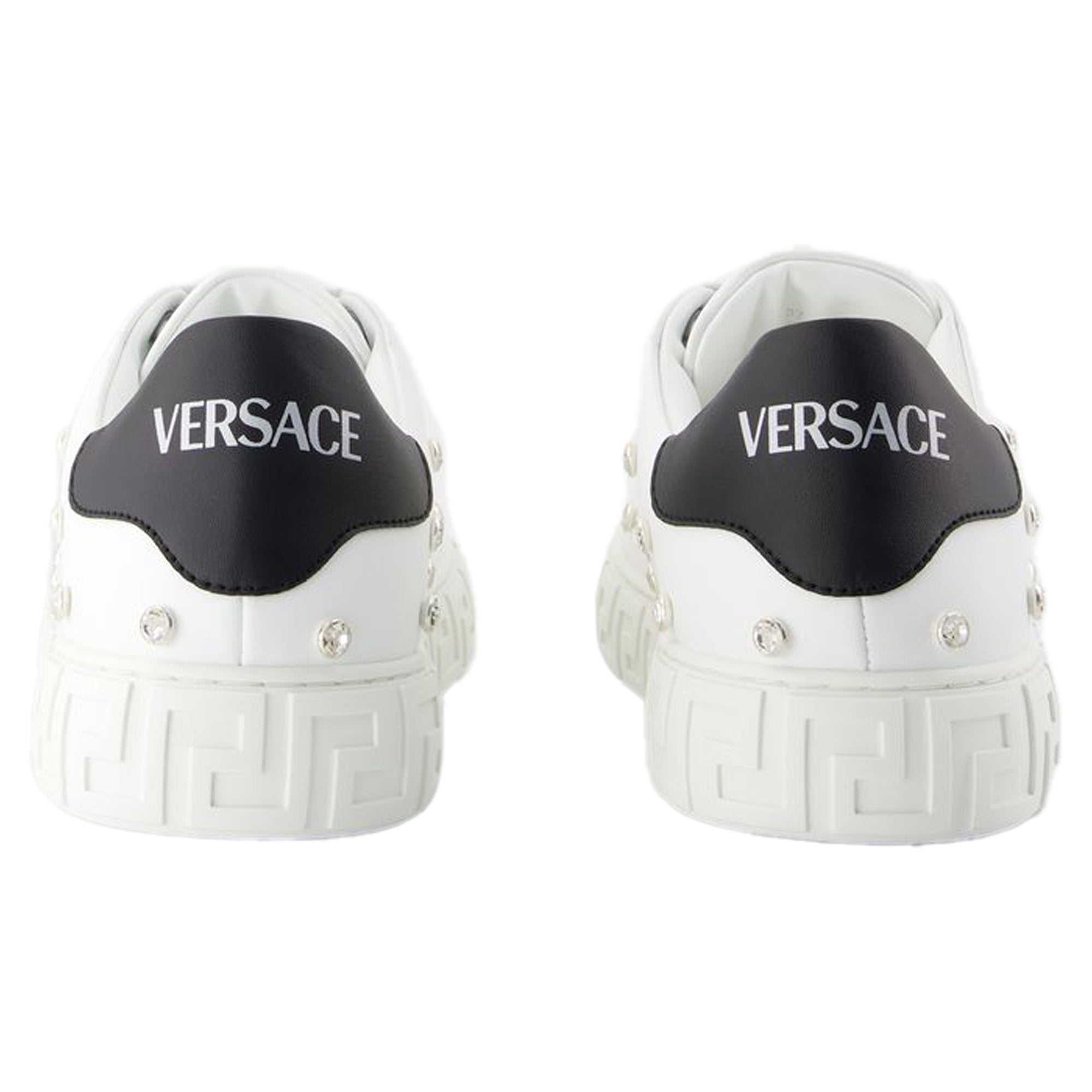 Women's Sneakers - Versace - Leather - White
