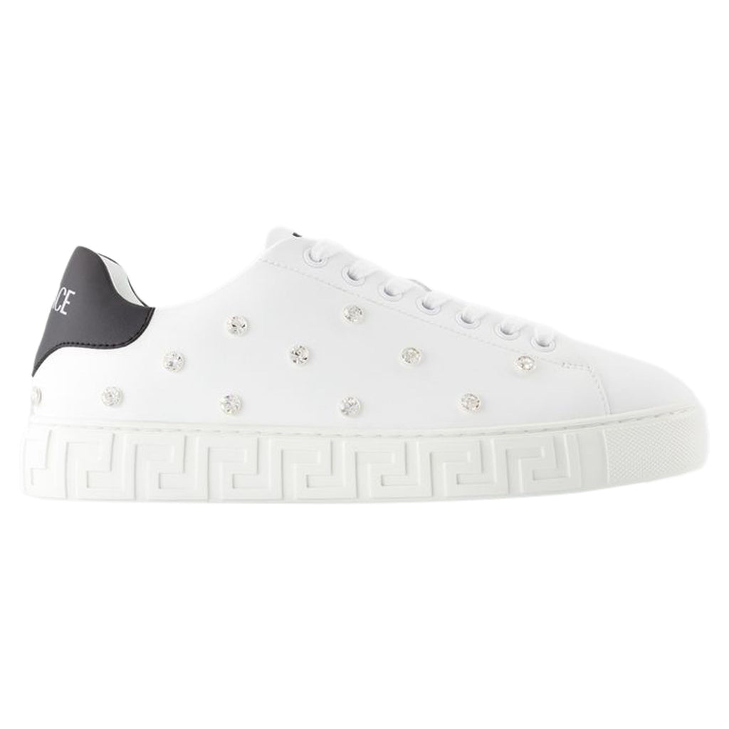Women's Sneakers - Versace - Leather - White