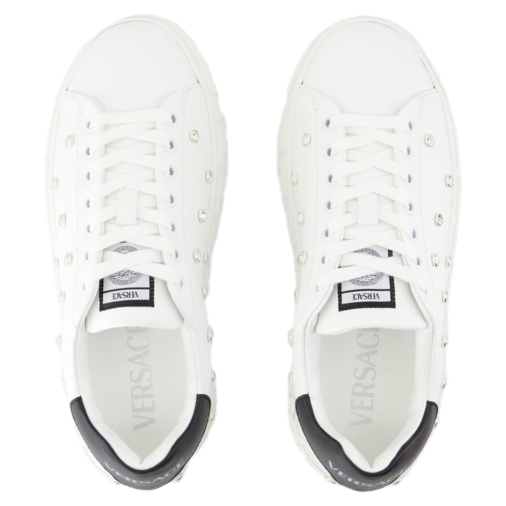 Women's Sneakers - Versace - Leather - White