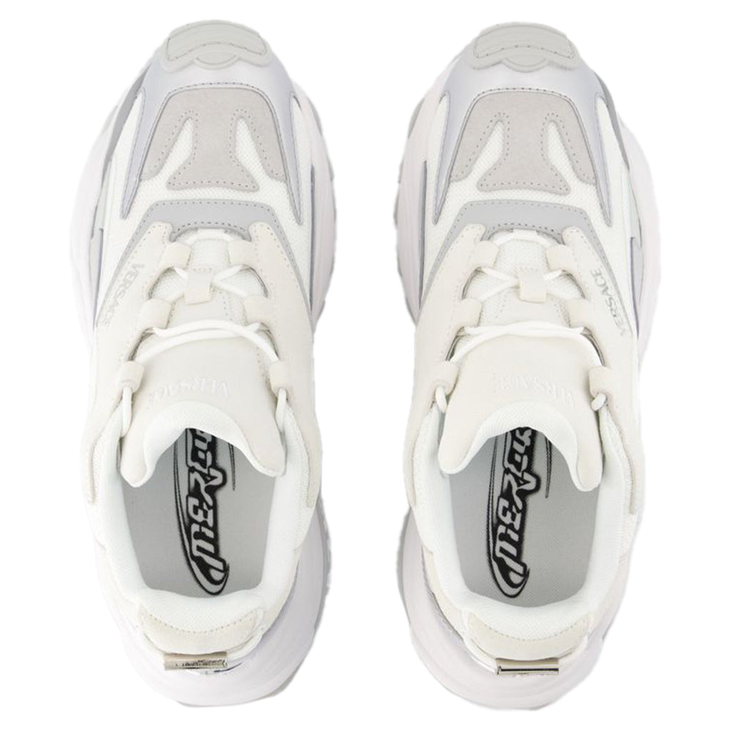 Women's Low Top Sneakers - Versace - Leather - White