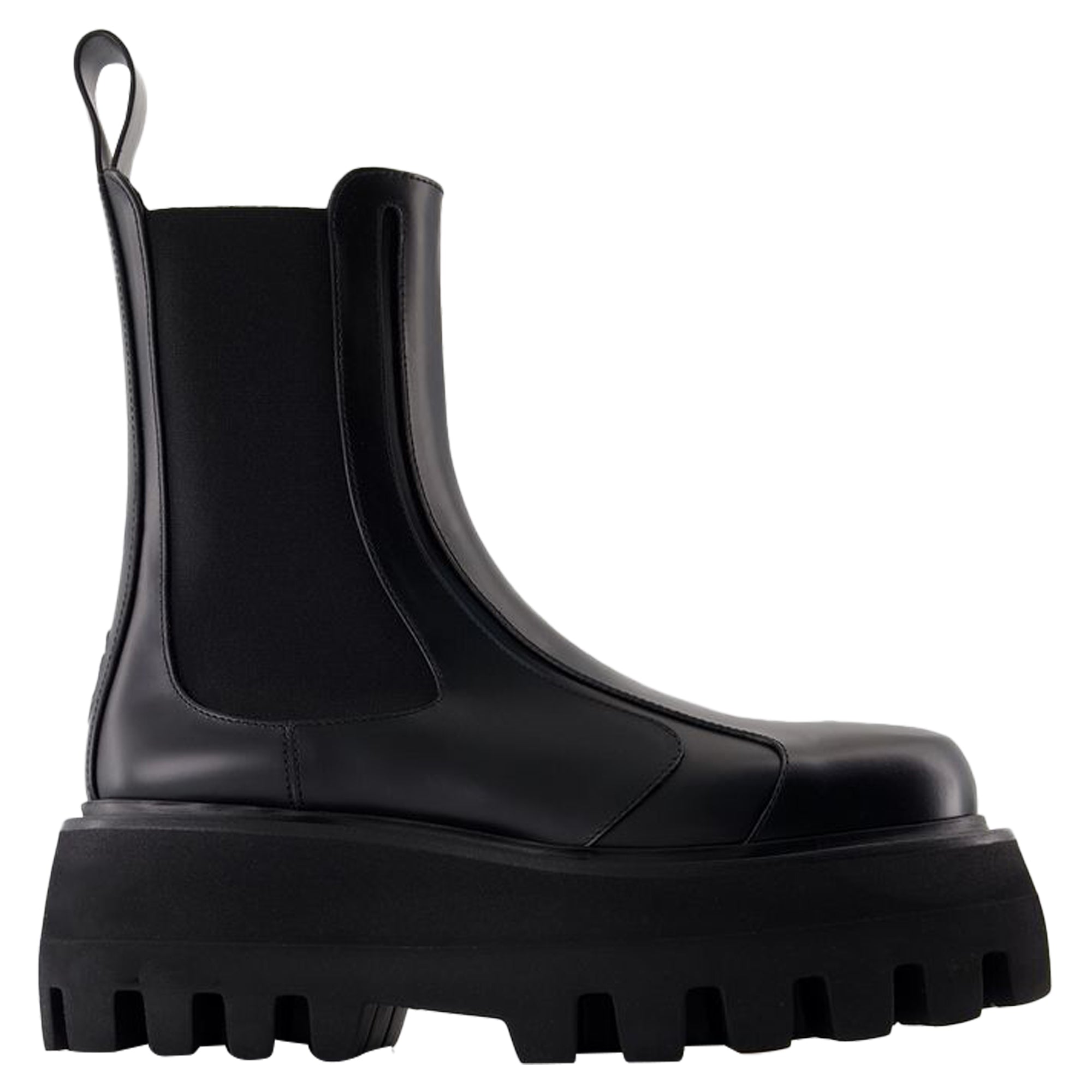Women's Rubber boots - Alexander McQueen - Leather - Black
