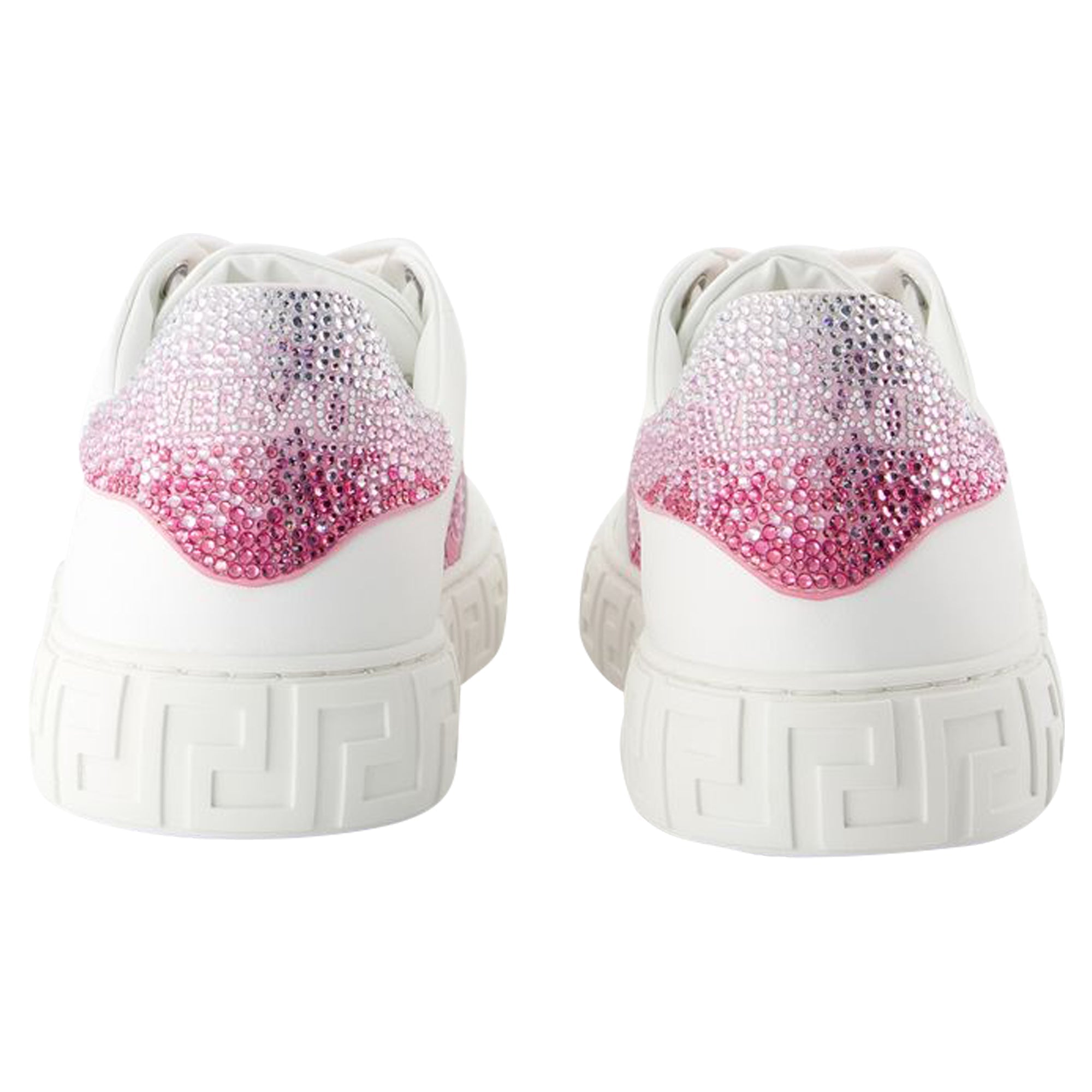 Women's Sneakers - Versace - Leather - White