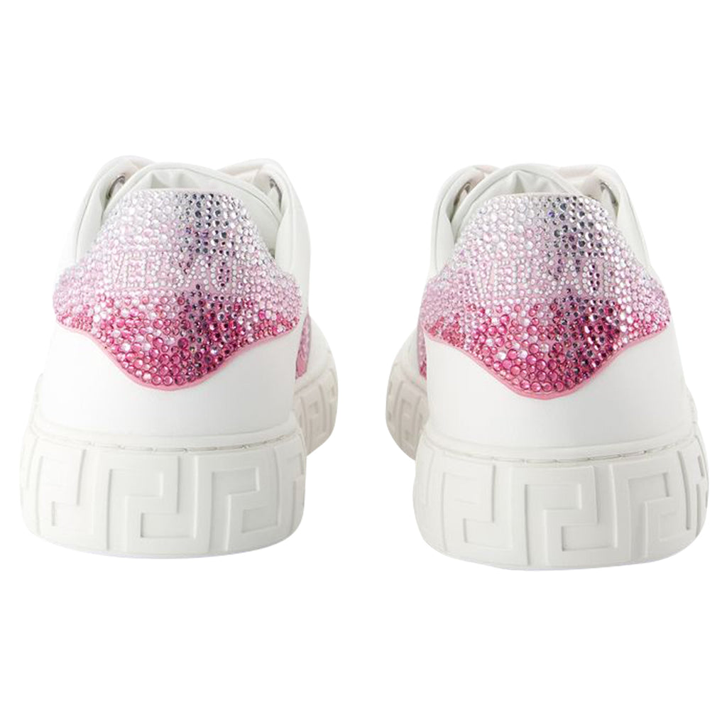 Women's Sneakers - Versace - Leather - White