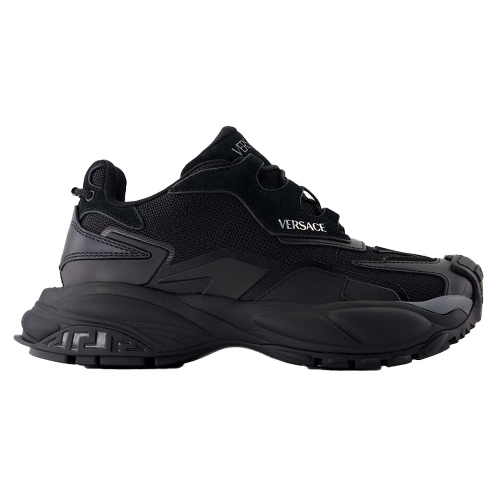 Women's Sneakers - Versace - Leather - Black