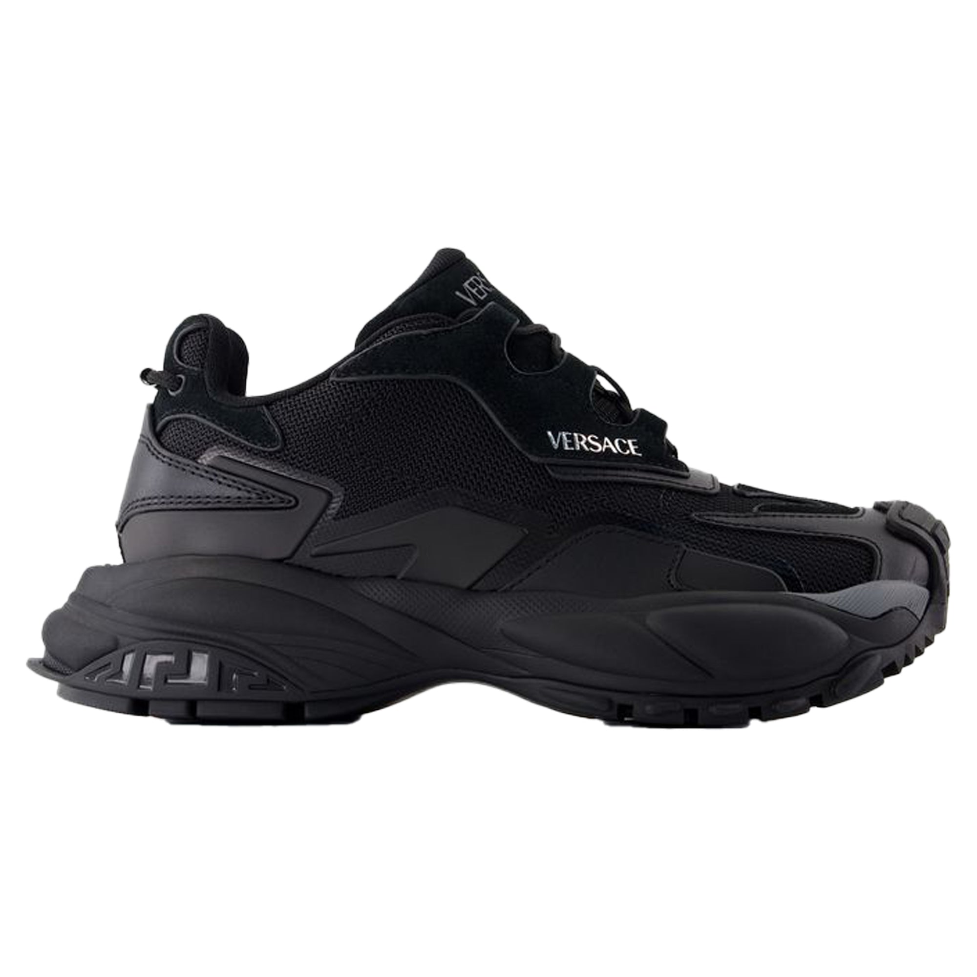 Women's Sneakers - Versace - Leather - Black