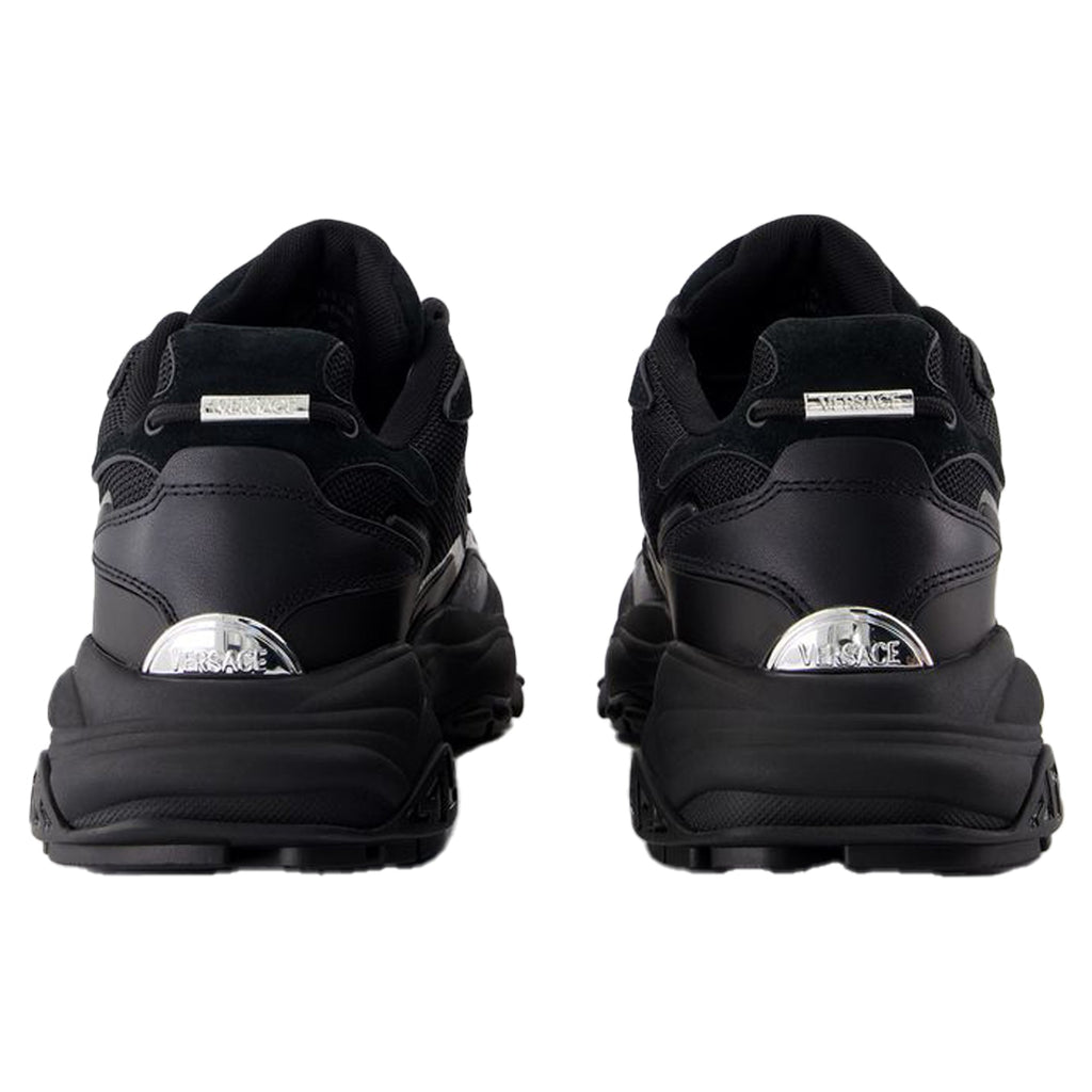 Women's Sneakers - Versace - Leather - Black