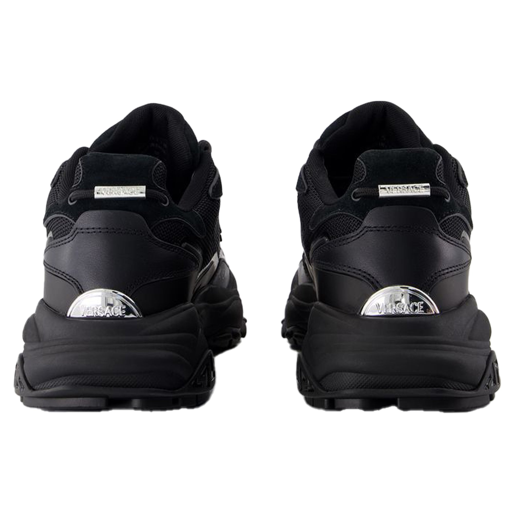 Women's Sneakers - Versace - Leather - Black