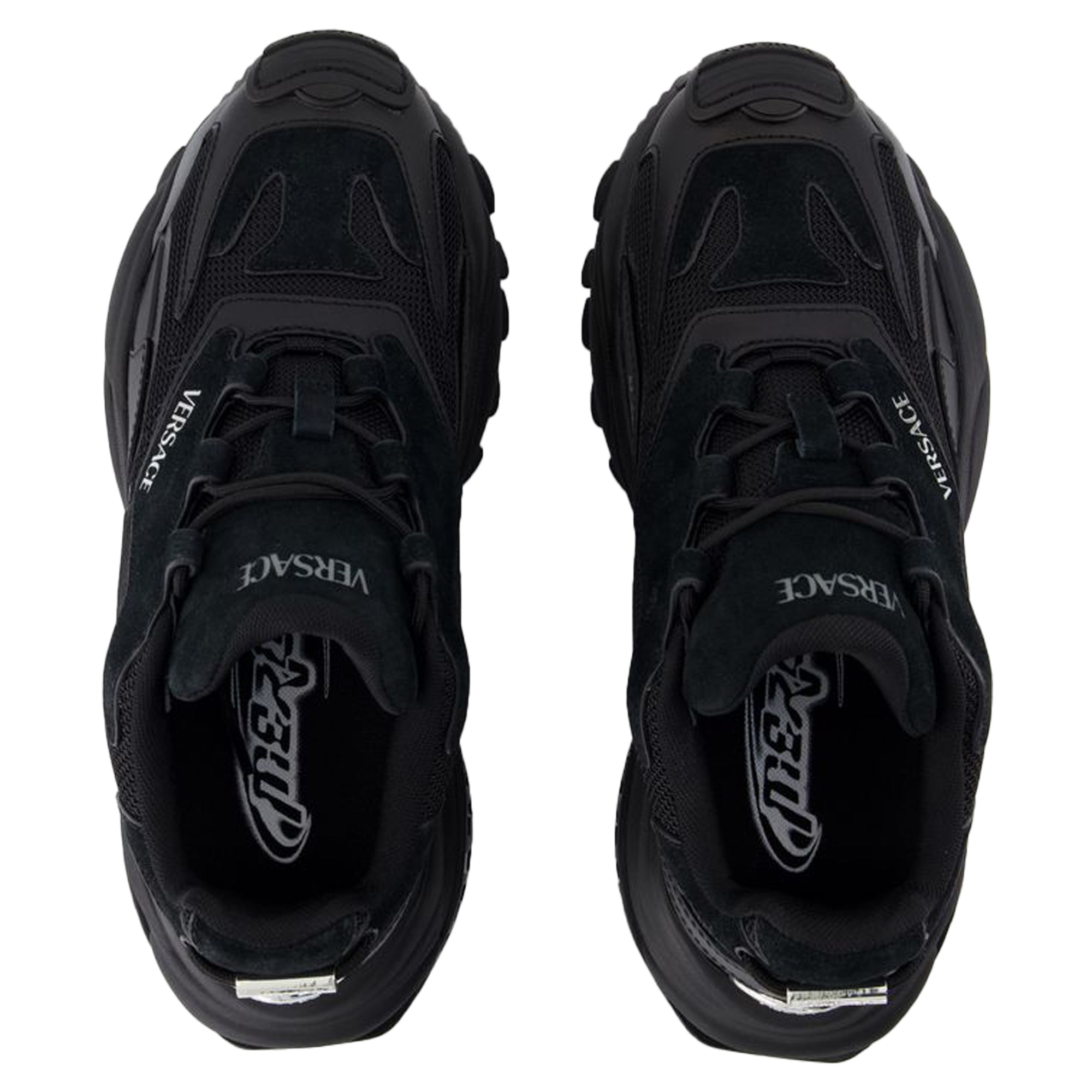 Women's Sneakers - Versace - Leather - Black